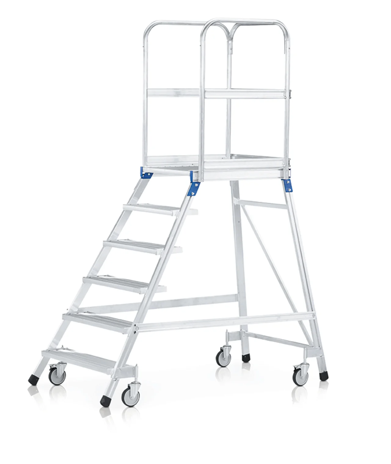 Zarges Egy oldalon járható gurulós dobogós lépcső - Image 1